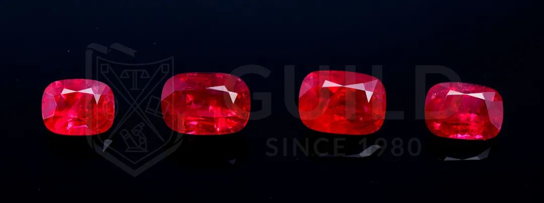 產自緬甸的霓虹粉尖晶石的強紅色螢光