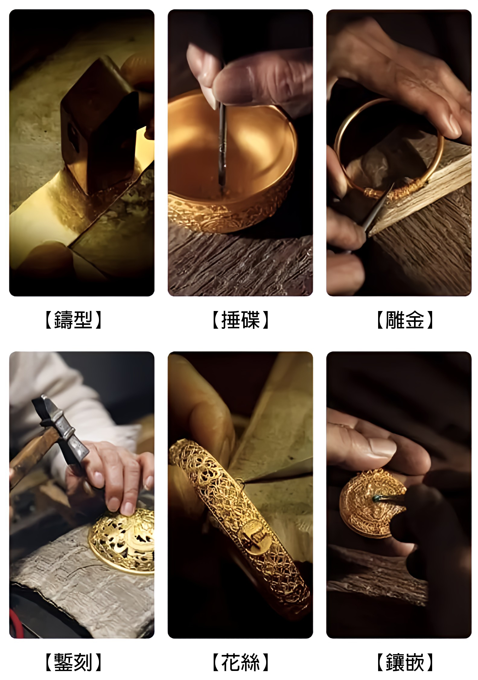 古法金傳統工藝流程