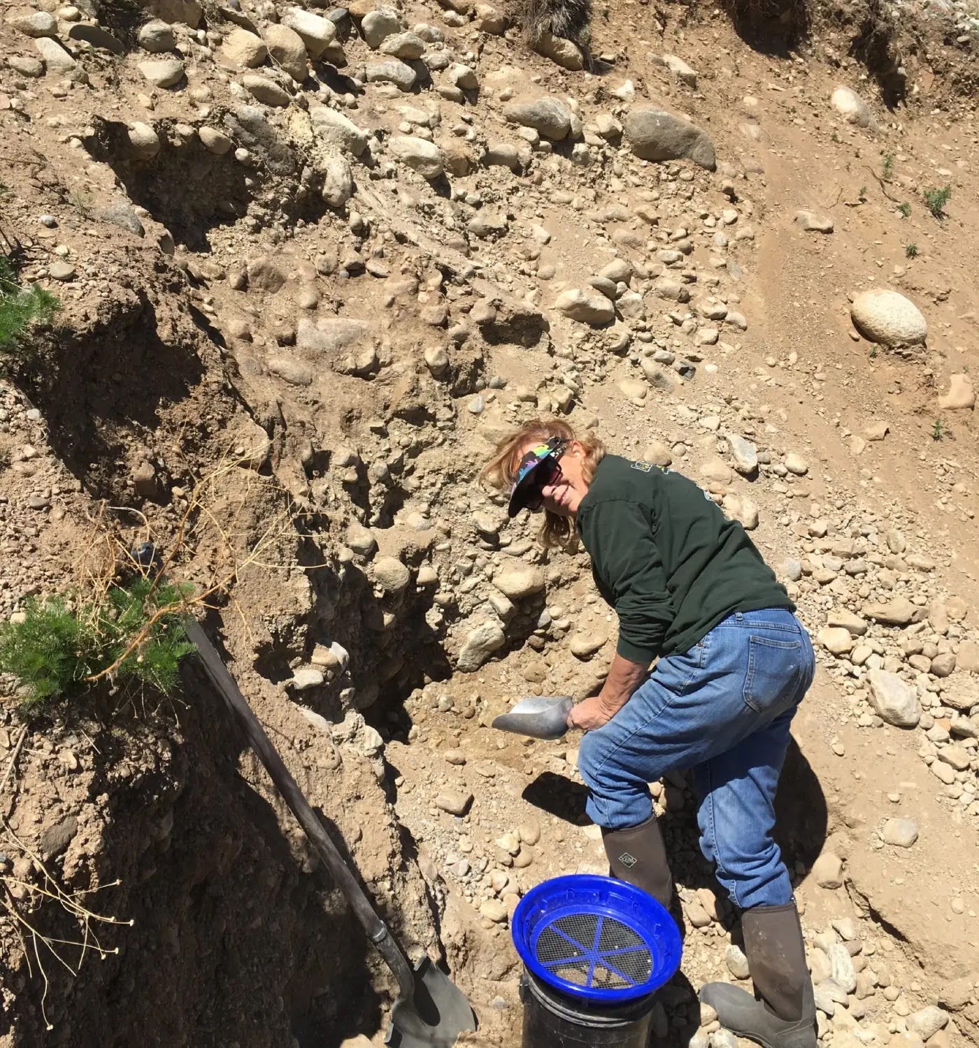 Ancient riverbed sediments rich with placer deposits
