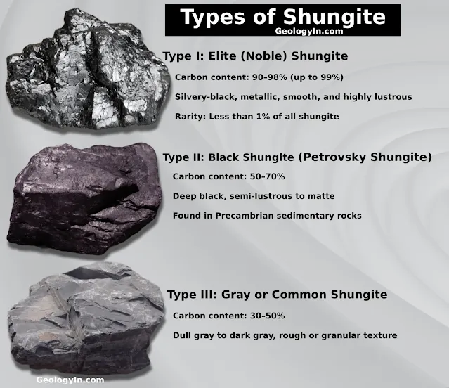 Classification of shungite types